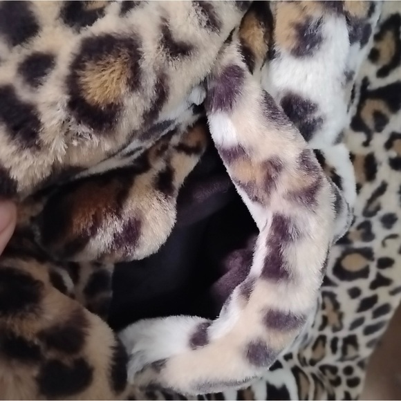 Dennis Basso Animal Print Teddy Jacket - Picture 9 of 13